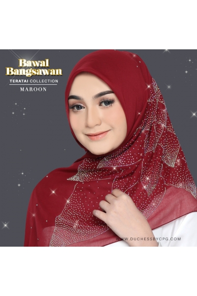 BAWAL BANGSAWAN LUXE TERATAI - MAROON